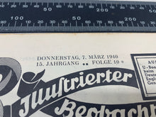 Lade das Bild in den Galerie-Viewer, JB Juustrierter Beobachter NSDAP Magazine Original WW2 German - 7th March 1940 - The Militaria Shop
