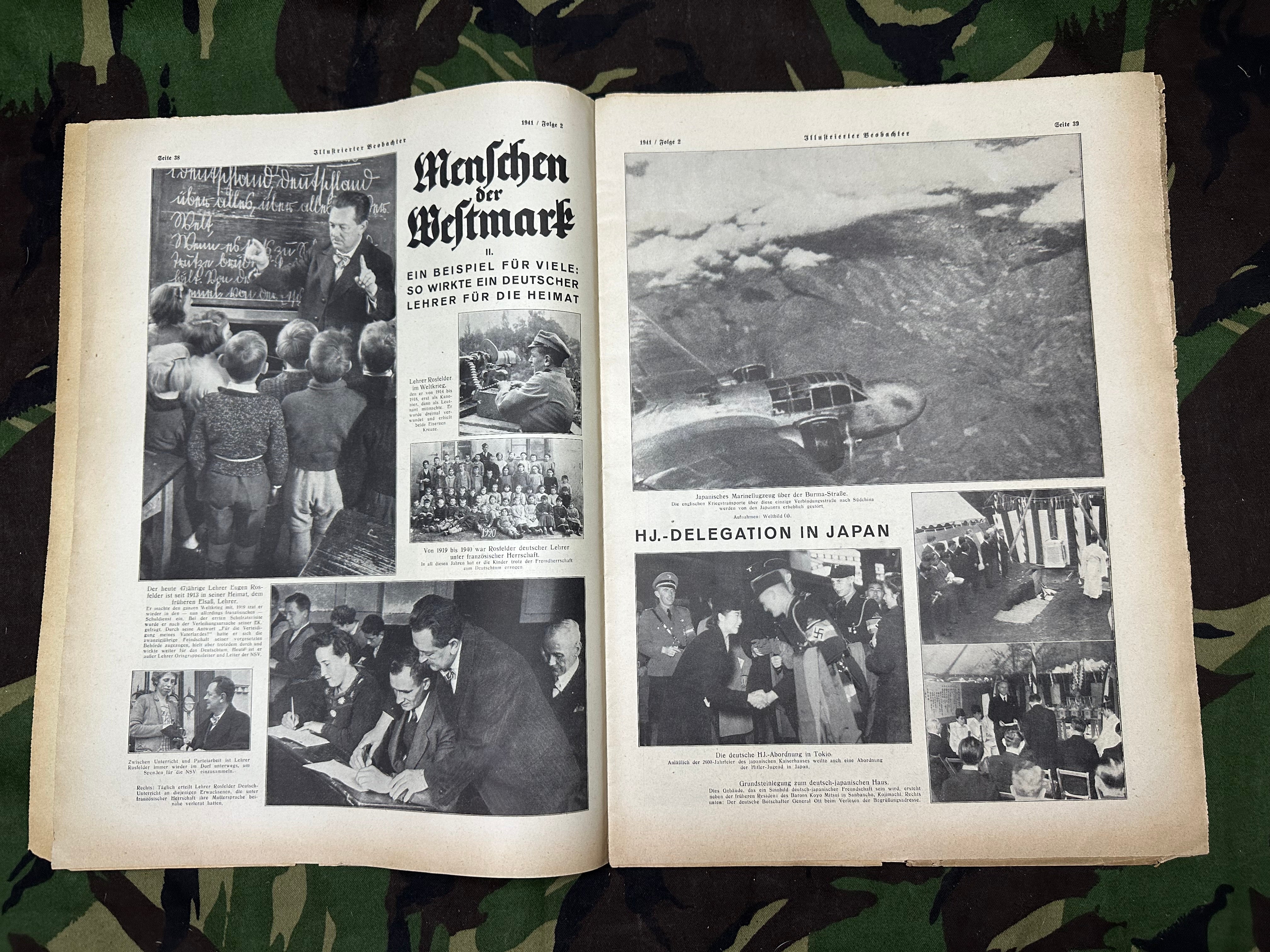 JB Juustrierter Beobachter NSDAP Magazine Original WW2 German - 9th January 1941 - The Militaria Shop