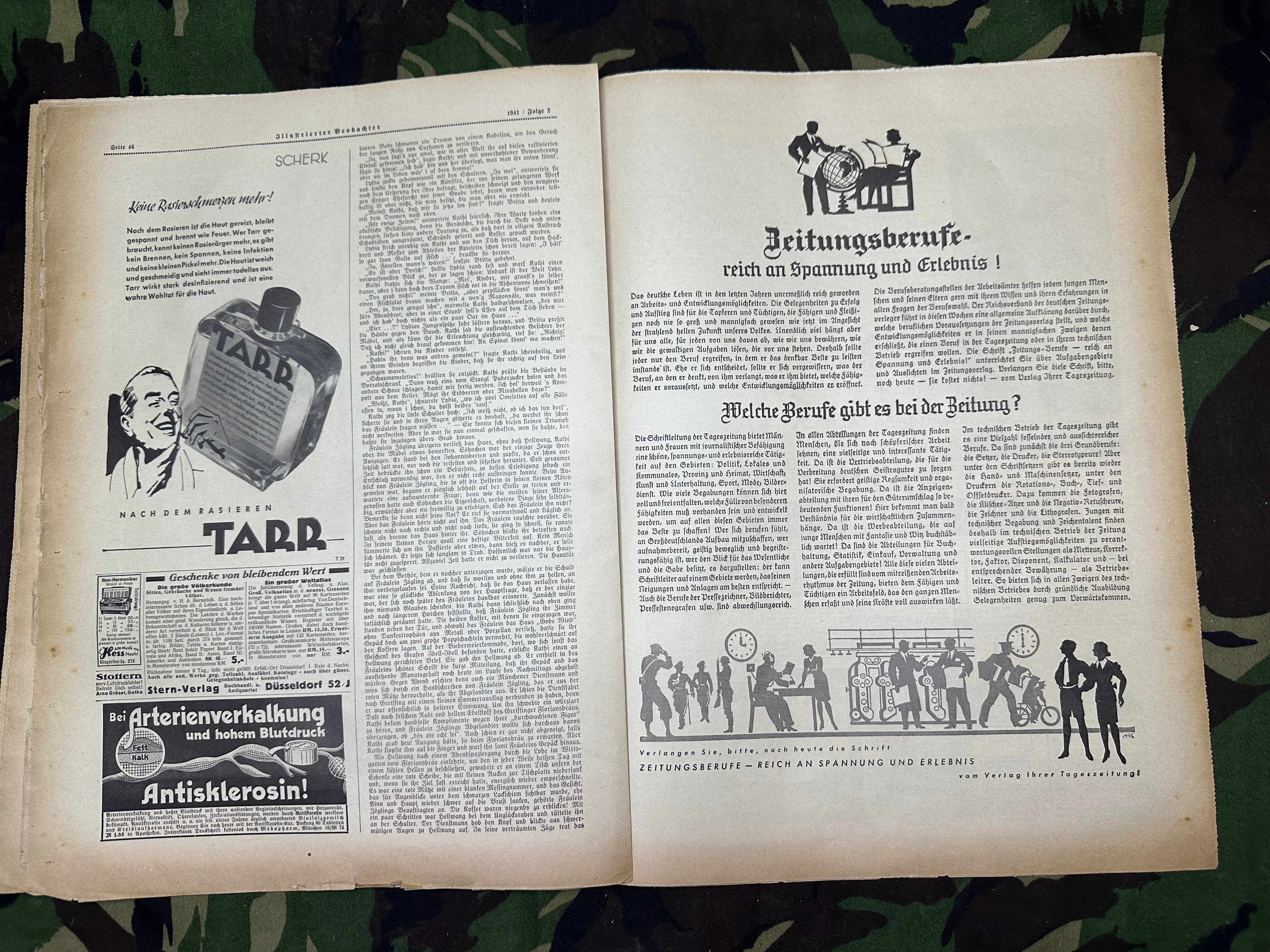 JB Juustrierter Beobachter NSDAP Magazine Original WW2 German - 9th January 1941 - The Militaria Shop