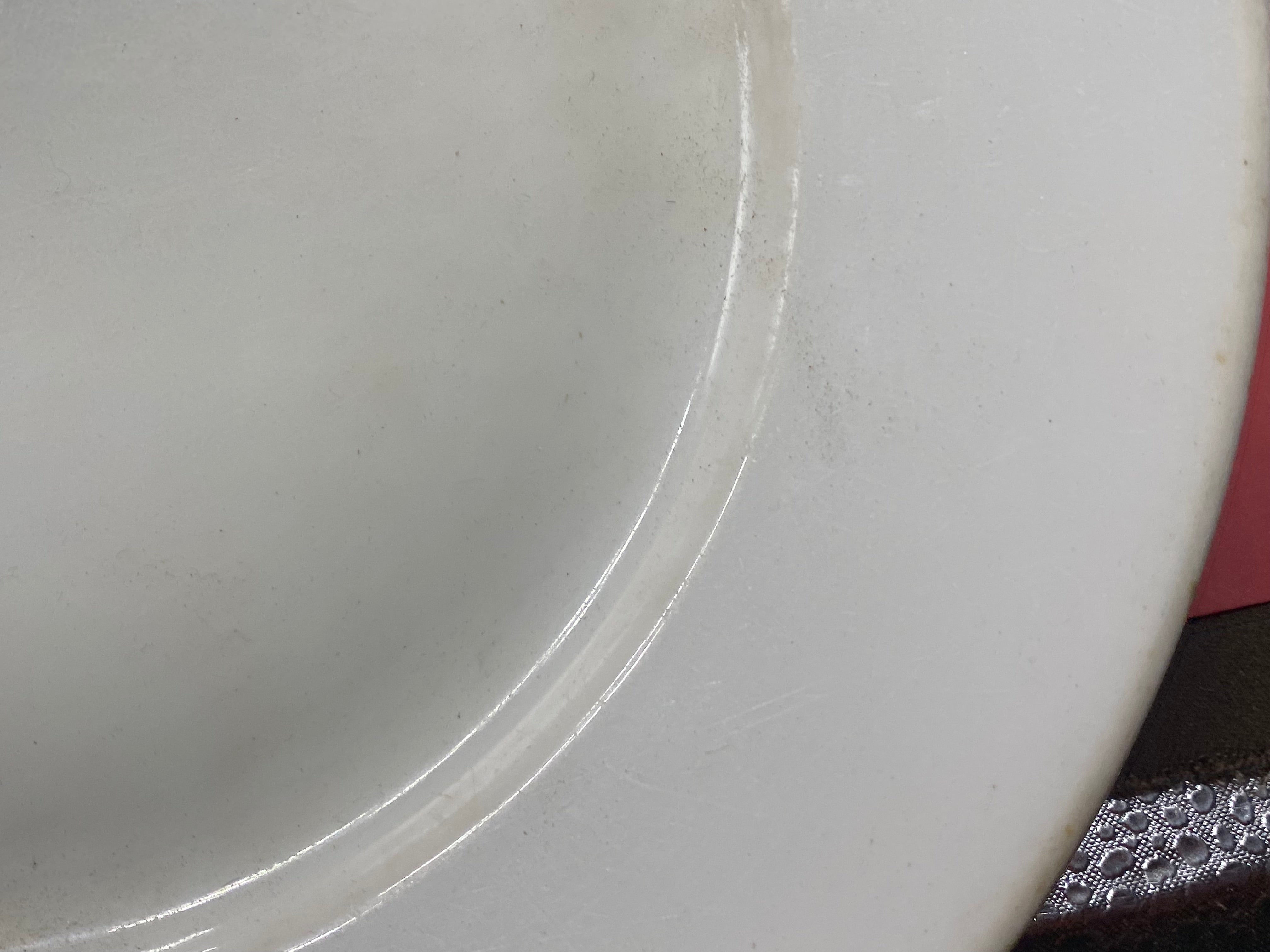 Large Heavy WW2 German RAD White Porcelain Plate. - The Militaria Shop