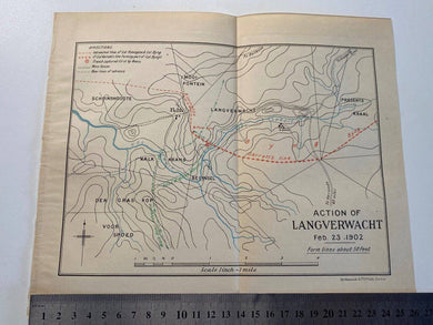 Original Boer War / British Army / Planning Map etc. LANGVERWACHT 1902 - The Militaria Shop