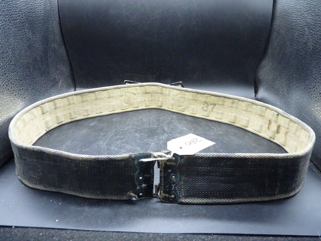 Original British Army / RAF Webbing Belt - WW2 37 Pattern - 40 Inch Waist Max