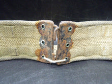 Charger l&#39;image dans la galerie, Original British Army / RAF Webbing Belt - WW2 37 Pattern - 40 Inch Waist Max - The Militaria Shop
