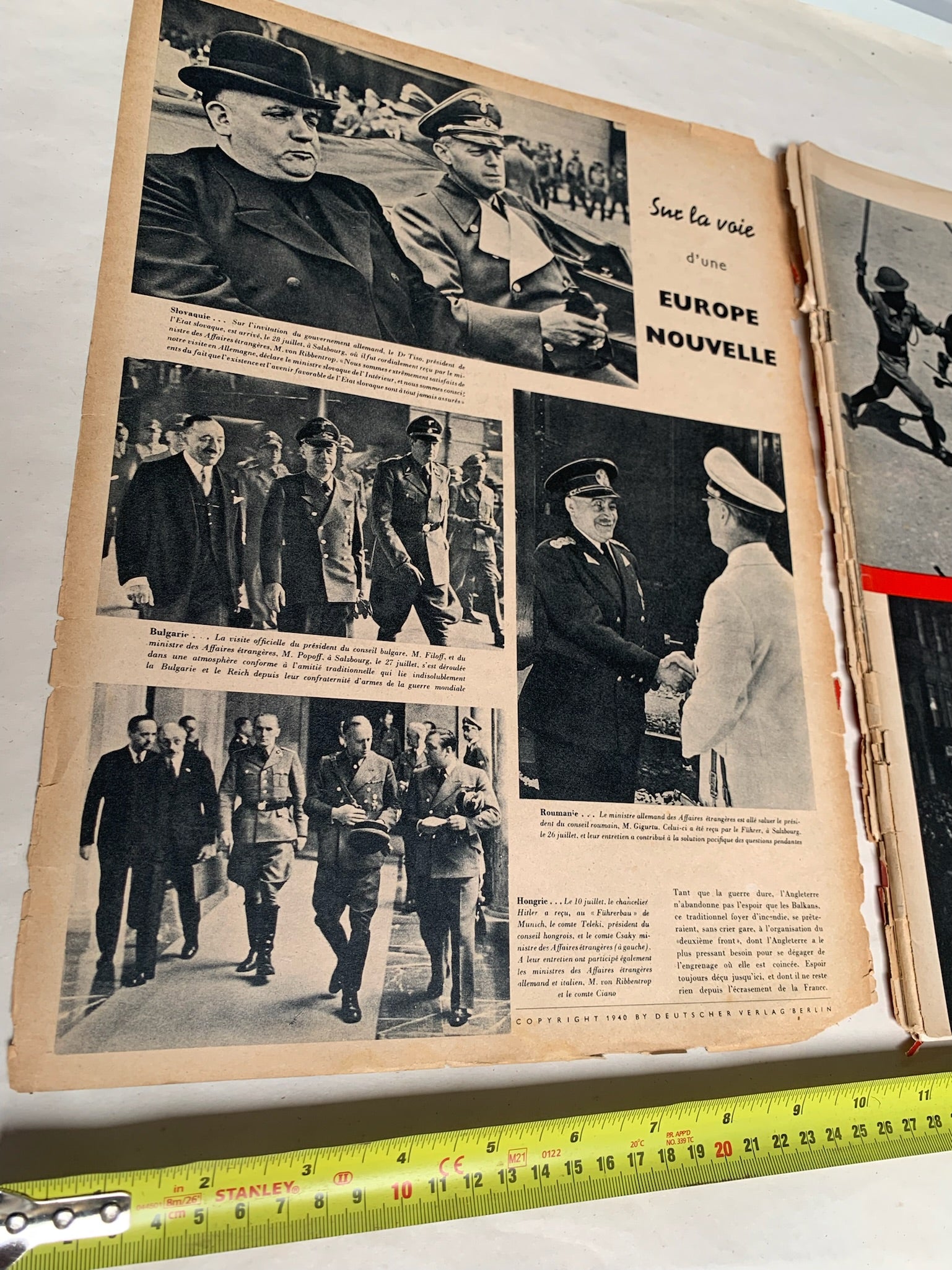 Original French Language WW2 German Signal Magazine - August 1940 - The Militaria Shop