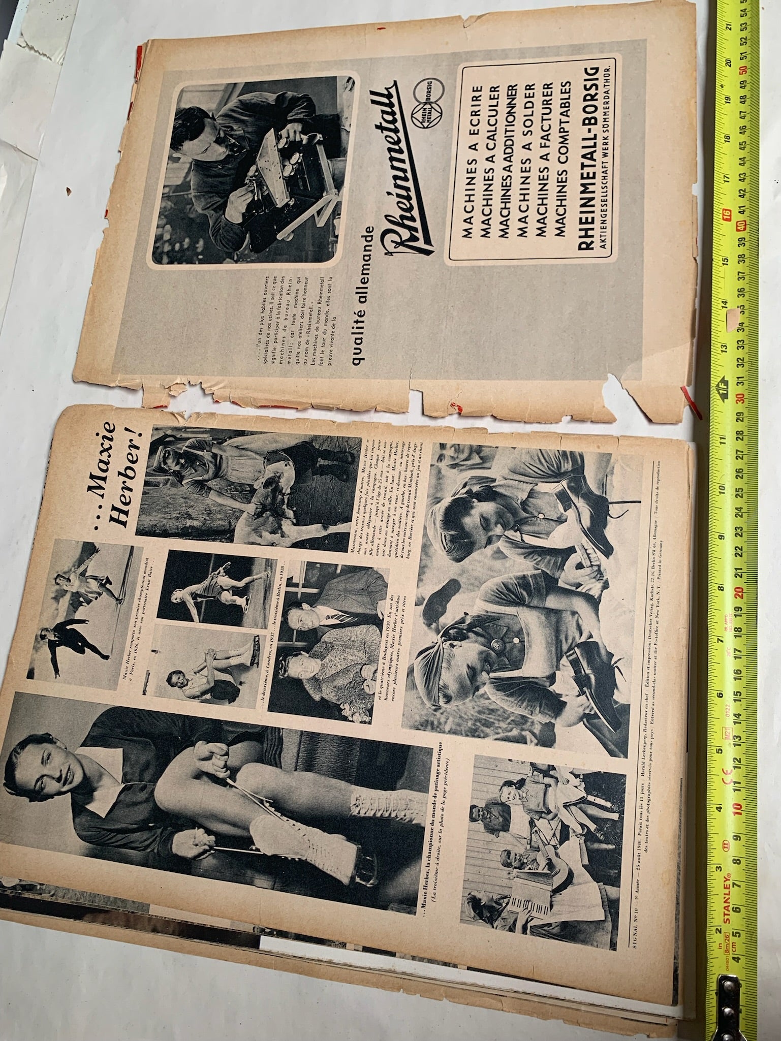 Original French Language WW2 German Signal Magazine - August 1940 - The Militaria Shop