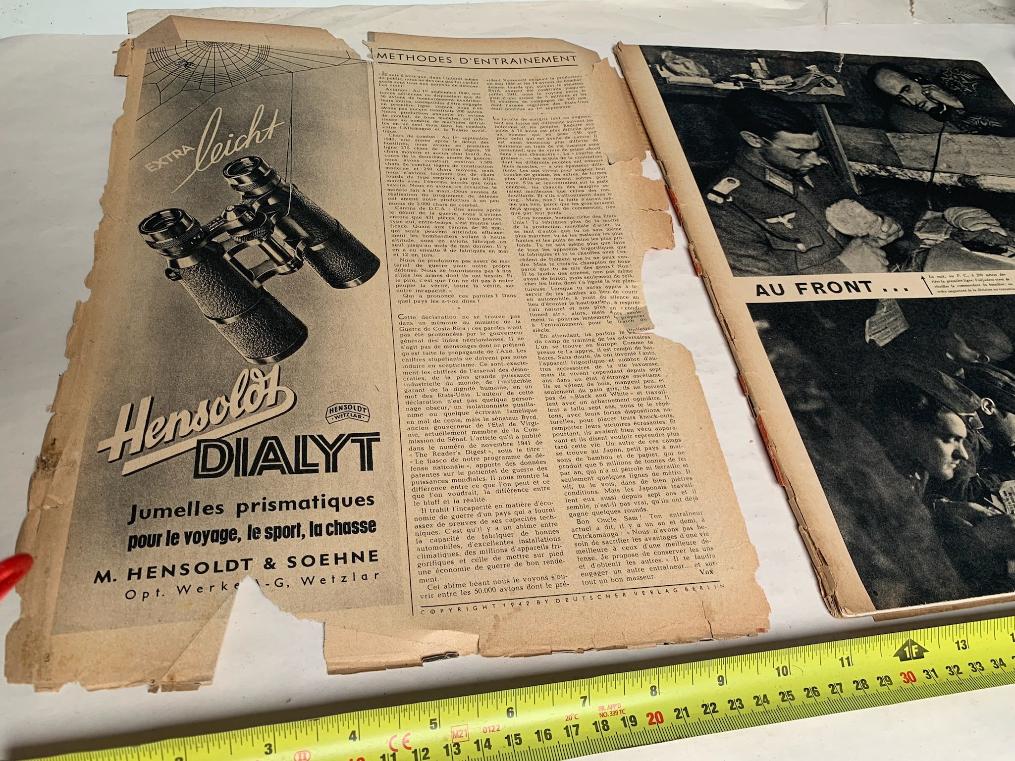 Original French Language WW2 German Signal Magazine - February 1942 - The Militaria Shop