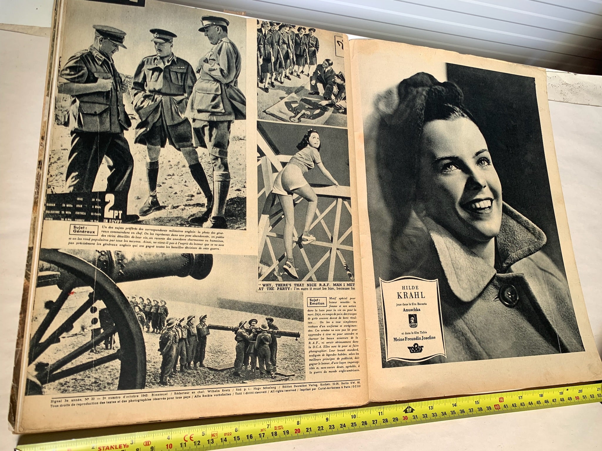 Original French Language WW2 German Signal Magazine - October 1942 - The Militaria Shop