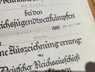 Original Inter Wars German Award Certificate issued for music related achievements. - The Militaria Shop