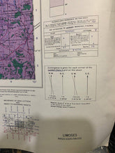 Load image into Gallery viewer, Original Unissued WW2 British Army 1943 Dated Map of Limoges, France - The Militaria Shop
