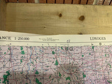 Load image into Gallery viewer, Original Unissued WW2 British Army 1943 Dated Map of Limoges, France - The Militaria Shop
