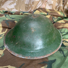 Load image into Gallery viewer, Original WW1 / WW2 British Army Mk1* Army Combat Helmet &amp; Liner
