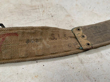 Load image into Gallery viewer, Original WW2 37 Pattern - British Airforce RAF  Webbing Belt - 40 Inch Waist - The Militaria Shop
