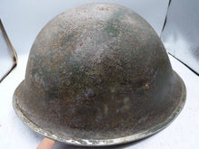 Load image into Gallery viewer, Original WW2 British / Canadian Army Mk3 High Rivet Turtle Army Combat Helmet - The Militaria Shop
