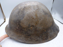 Load image into Gallery viewer, Original WW2 British / Canadian Army Mk3 High Rivet Turtle Army Combat Helmet - The Militaria Shop
