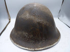Original WW2 British / Canadian Army Mk3 High Rivet Turtle Army Combat Helmet - The Militaria Shop