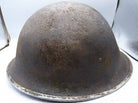 Original WW2 British / Canadian Army Mk3 High Rivet Turtle Army Combat Helmet - The Militaria Shop