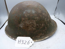 Load image into Gallery viewer, Original WW2 British / Canadian Army Mk3 High Rivet Turtle Army Combat Helmet - The Militaria Shop
