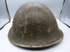 Original WW2 British / Canadian Army Mk3 High Rivet Turtle Army Combat Helmet - The Militaria Shop