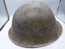 Load image into Gallery viewer, Original WW2 British / Canadian Army Mk3 High Rivet Turtle Army Combat Helmet
