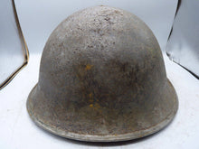 Load image into Gallery viewer, Original WW2 British / Canadian Army Mk3 High Rivet Turtle Army Combat Helmet
