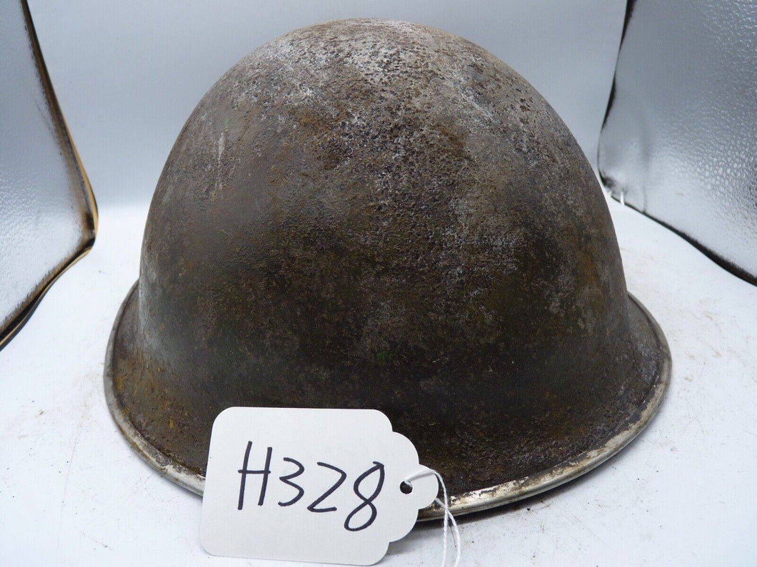 Original WW2 British / Canadian Army Mk3 High Rivet Turtle Army Combat Helmet