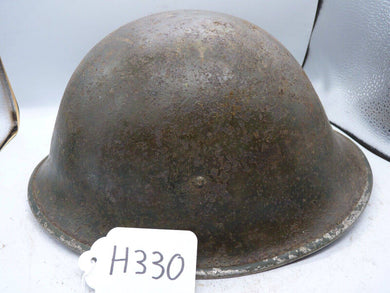 Original WW2 British / Canadian Army Mk3 High Rivet Turtle Army Combat Helmet - The Militaria Shop