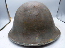 Load image into Gallery viewer, Original WW2 British / Canadian Army Mk3 High Rivet Turtle Army Combat Helmet - The Militaria Shop
