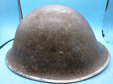 Load image into Gallery viewer, Original WW2 British / Canadian Army Mk3 High Rivet Turtle Army Combat Helmet
