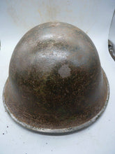 Load image into Gallery viewer, Original WW2 British / Canadian Army Mk3 High Rivet Turtle Army Combat Helmet - The Militaria Shop
