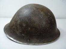 Load image into Gallery viewer, Original WW2 British / Canadian Army Mk3 High Rivet Turtle Army Combat Helmet - The Militaria Shop
