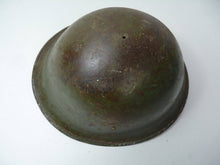 Load image into Gallery viewer, Original WW2 British / Canadian Army Mk3 High Rivet Turtle Army Combat Helmet - The Militaria Shop
