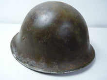 Load image into Gallery viewer, Original WW2 British / Canadian Army Mk3 High Rivet Turtle Army Combat Helmet - The Militaria Shop
