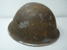 Load image into Gallery viewer, Original WW2 British / Canadian Army Mk3 High Rivet Turtle Army Combat Helmet - The Militaria Shop
