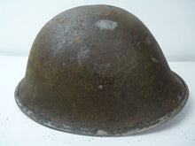 Load image into Gallery viewer, Original WW2 British / Canadian Army Mk3 High Rivet Turtle Army Combat Helmet - The Militaria Shop
