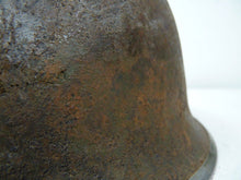 Load image into Gallery viewer, Original WW2 British / Canadian Army Mk3 High Rivet Turtle Army Combat Helmet - The Militaria Shop
