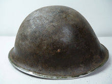 Load image into Gallery viewer, Original WW2 British / Canadian Army Mk3 High Rivet Turtle Army Combat Helmet - The Militaria Shop
