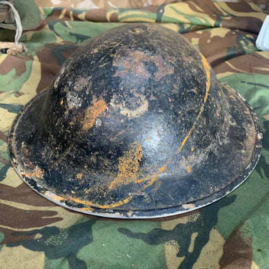 Original WW2 British Style South African Mk2 Army Combat Helmet & Liner - The Militaria Shop