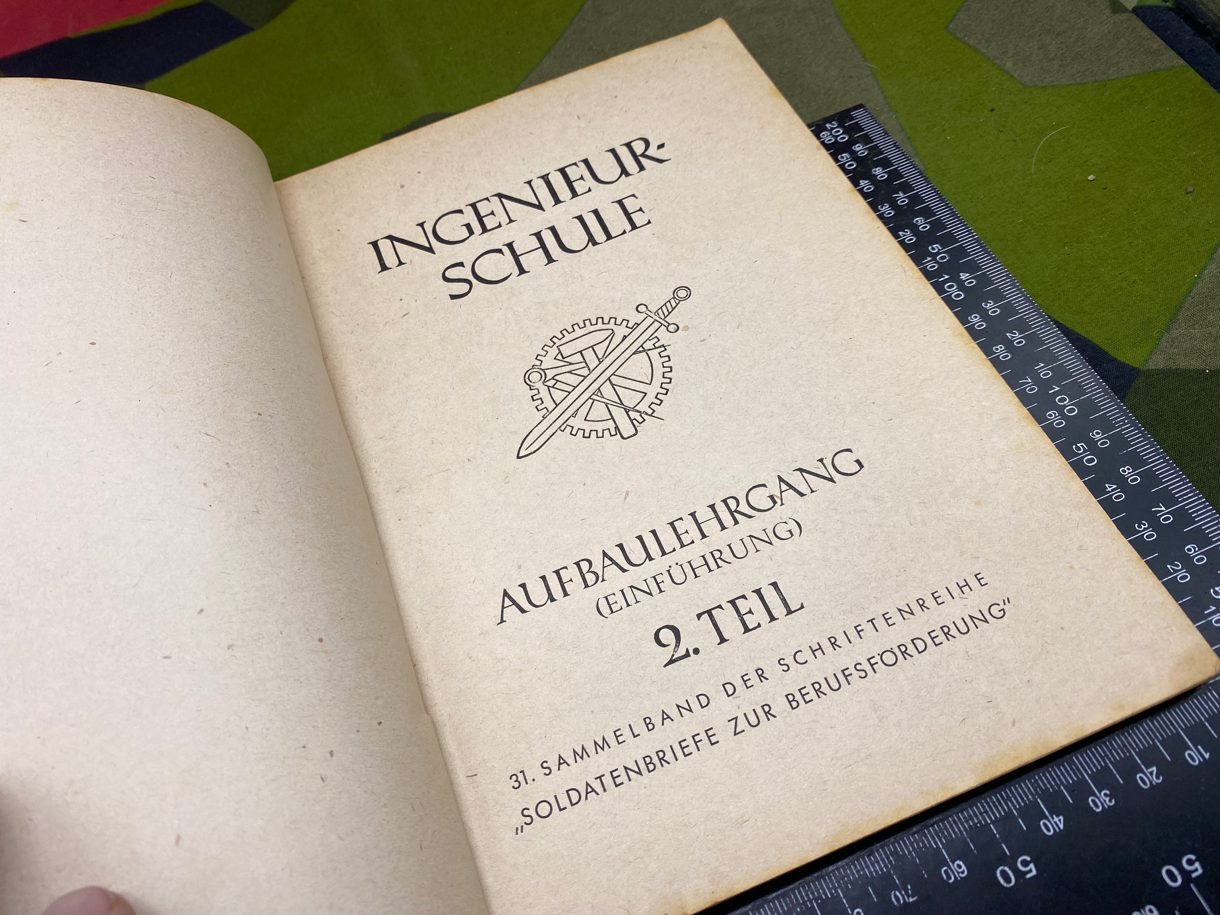 Original WW2 German Army - 1942 Dated Technical Manual for Engineering School - The Militaria Shop