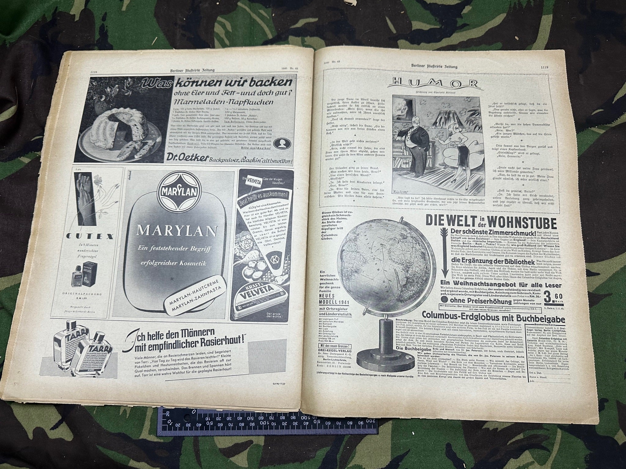 Original WW2 German Berlin Illustrated Political Newspaper - 24th October 1940 - The Militaria Shop