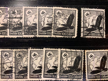 Load image into Gallery viewer, Original WW2 German Deutsche Reich 100 Luftpost Postage Stamp (Black) - The Militaria Shop
