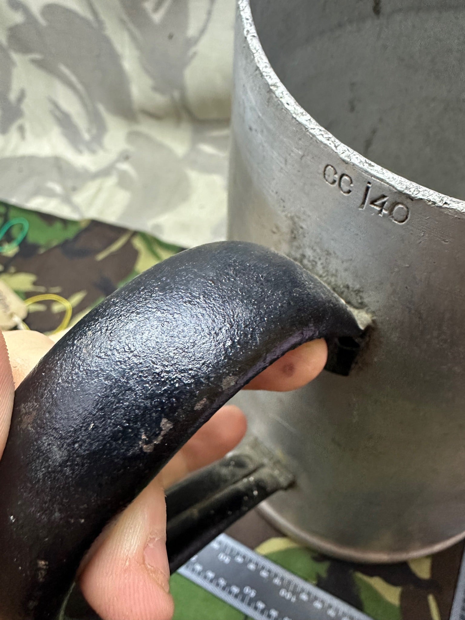 Original WW2 German Luftwaffe F.L.U.V Alloy Water Jug 1940 Dated - The Militaria Shop
