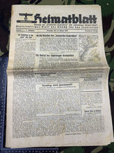Lade das Bild in den Galerie-Viewer, Original WW2 German Party Heimatblatt Political Newspaper - 21st January 1939 - The Militaria Shop
