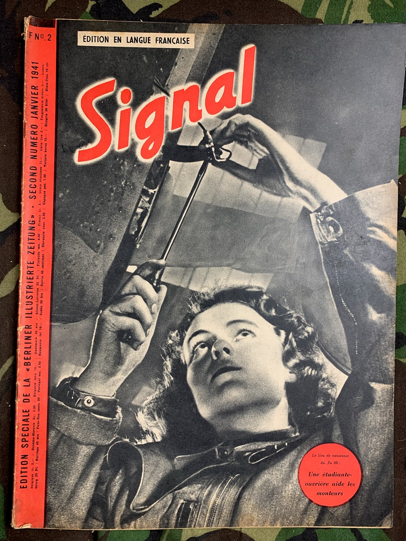 Original WW2 German Signal Magazine - January 1941 - The Militaria Shop