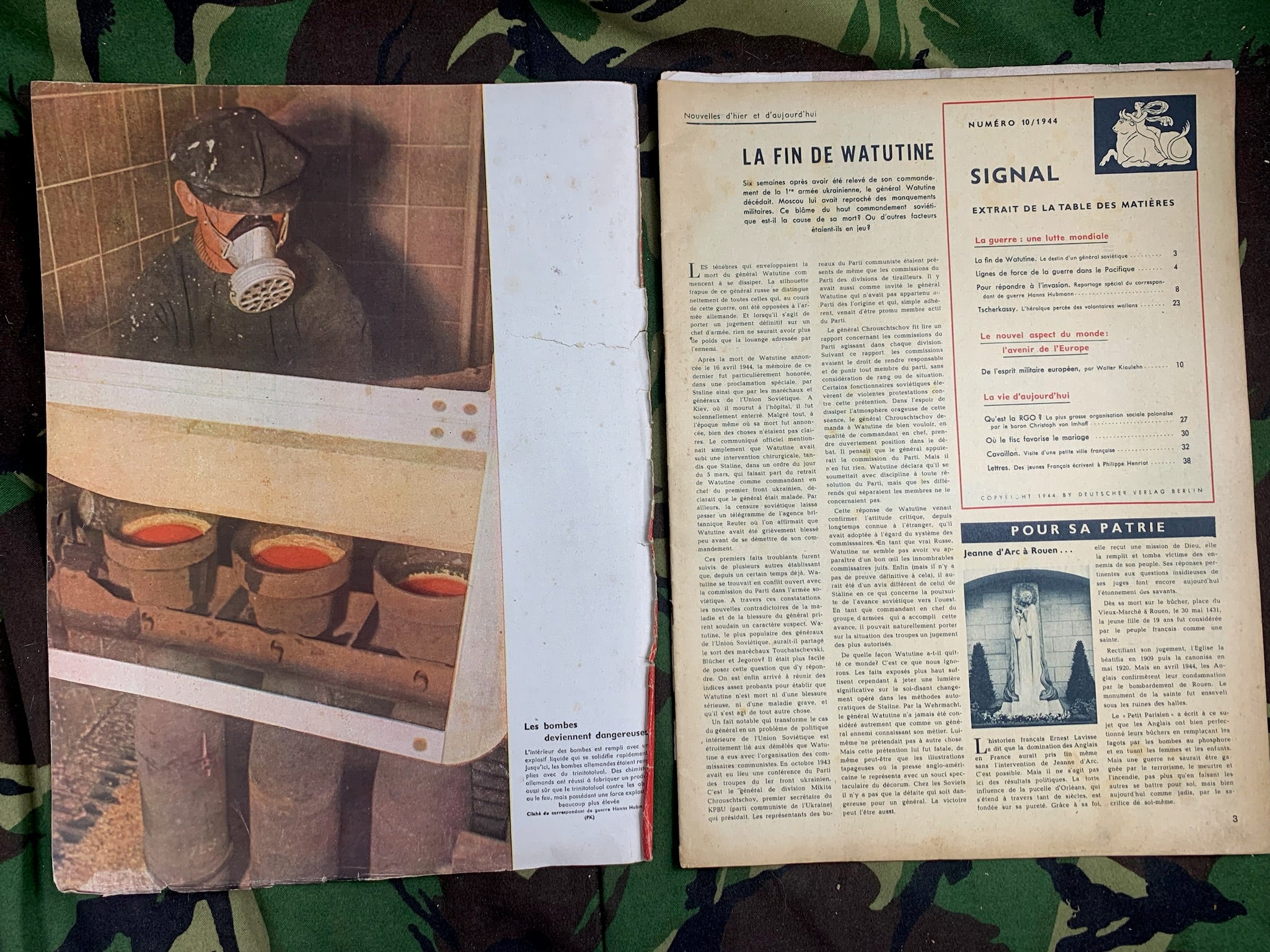 Original WW2 German Signal Magazine - No.10 1944 - The Militaria Shop