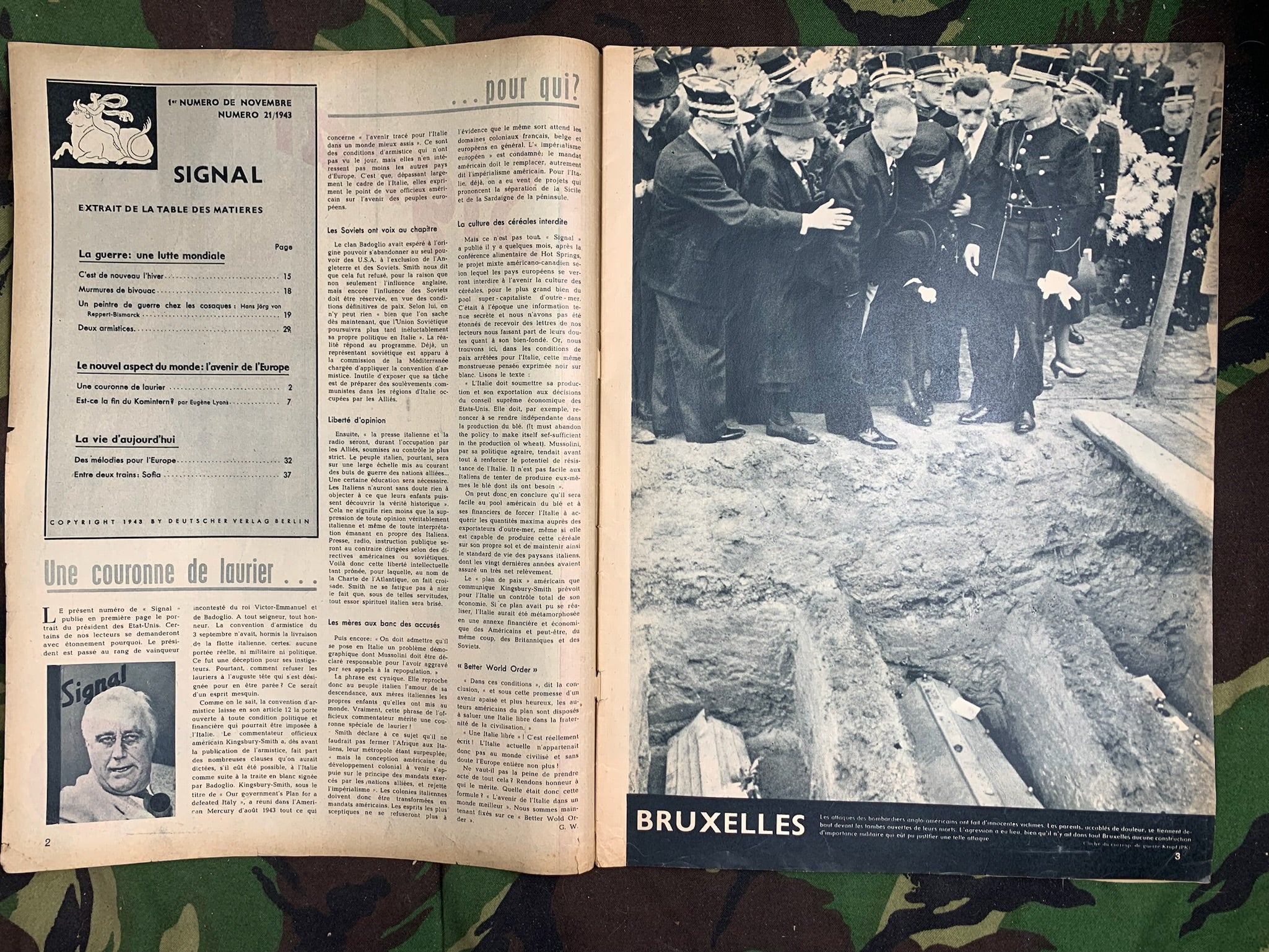 Original WW2 German Signal Magazine - November 1943 - The Militaria Shop