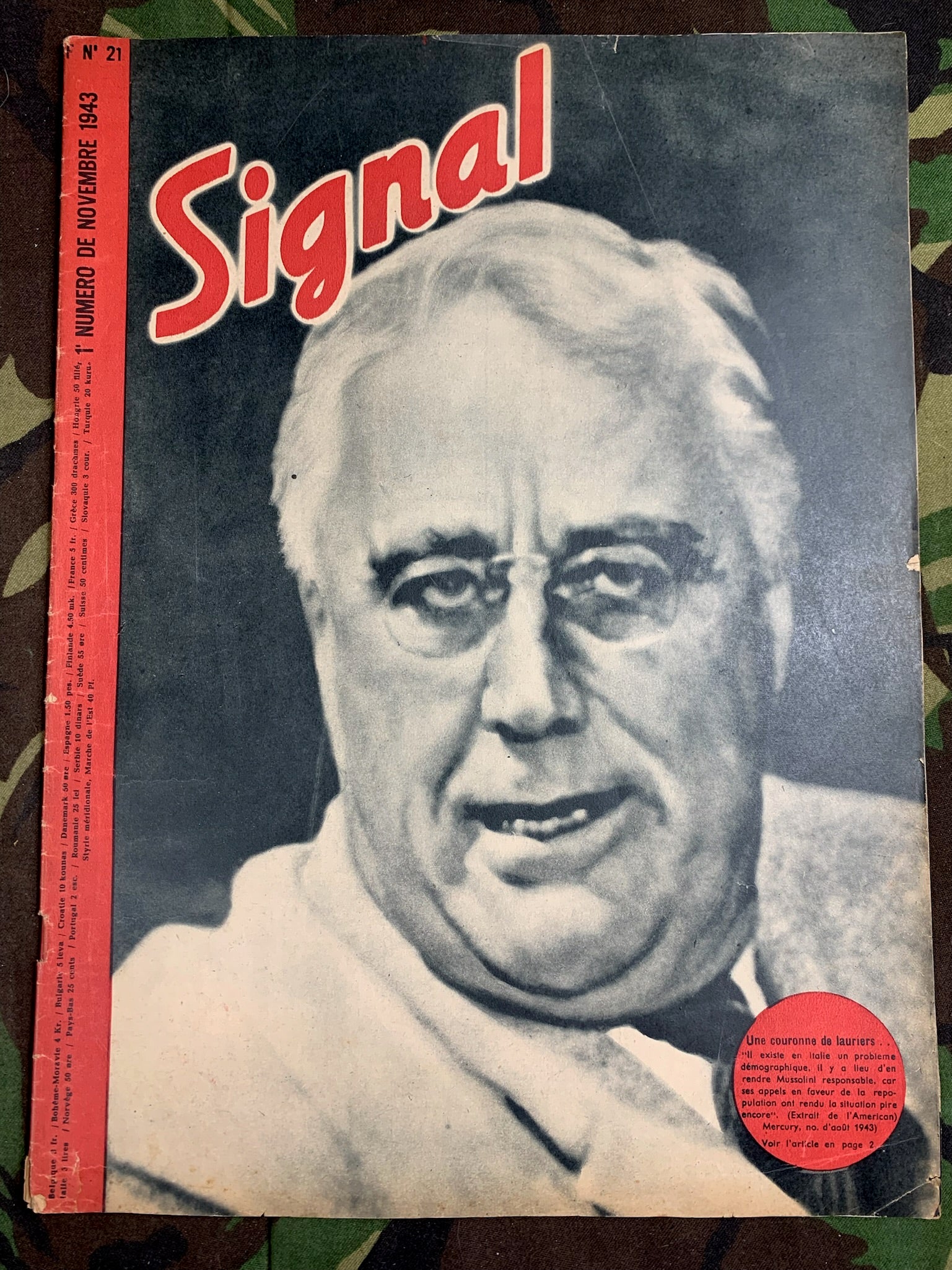 Original WW2 German Signal Magazine - November 1943 - The Militaria Shop