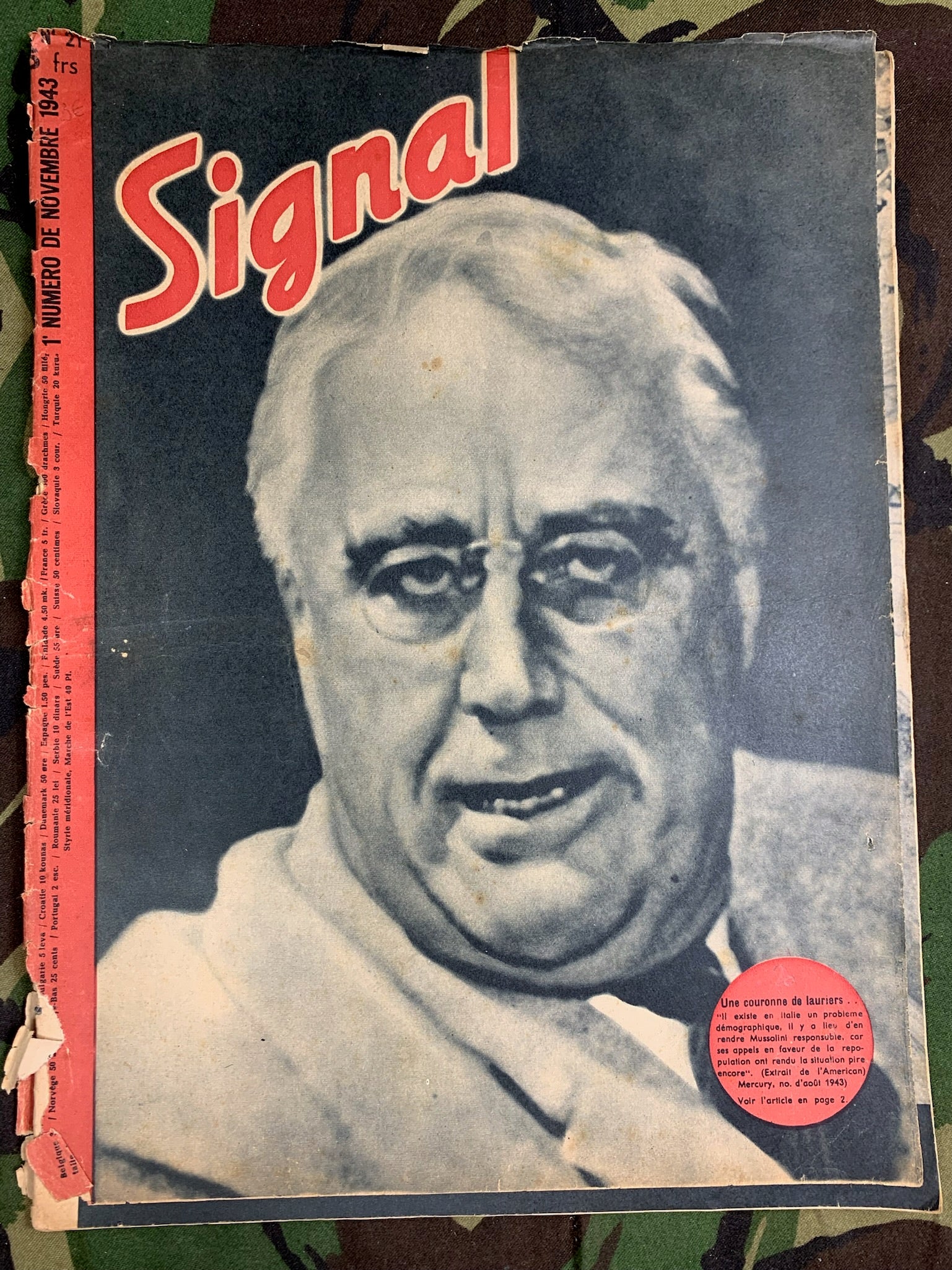 Original WW2 German Signal Magazine - November 1943 - The Militaria Shop