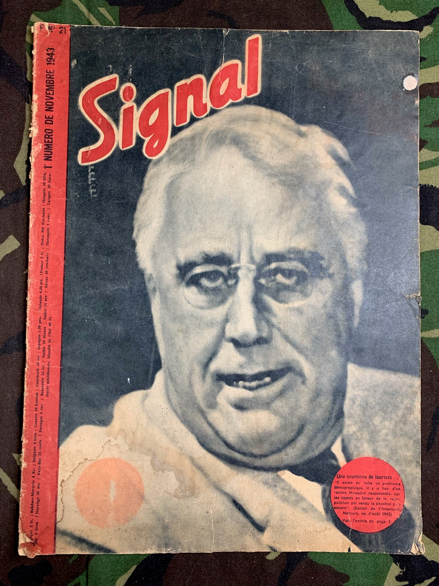 Original WW2 German Signal Magazine - November 1943 - The Militaria Shop