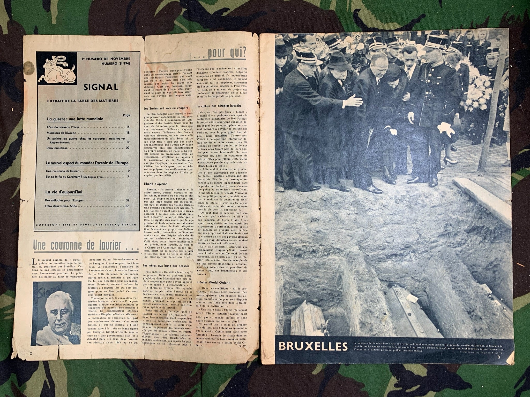 Original WW2 German Signal Magazine - November 1943 - The Militaria Shop