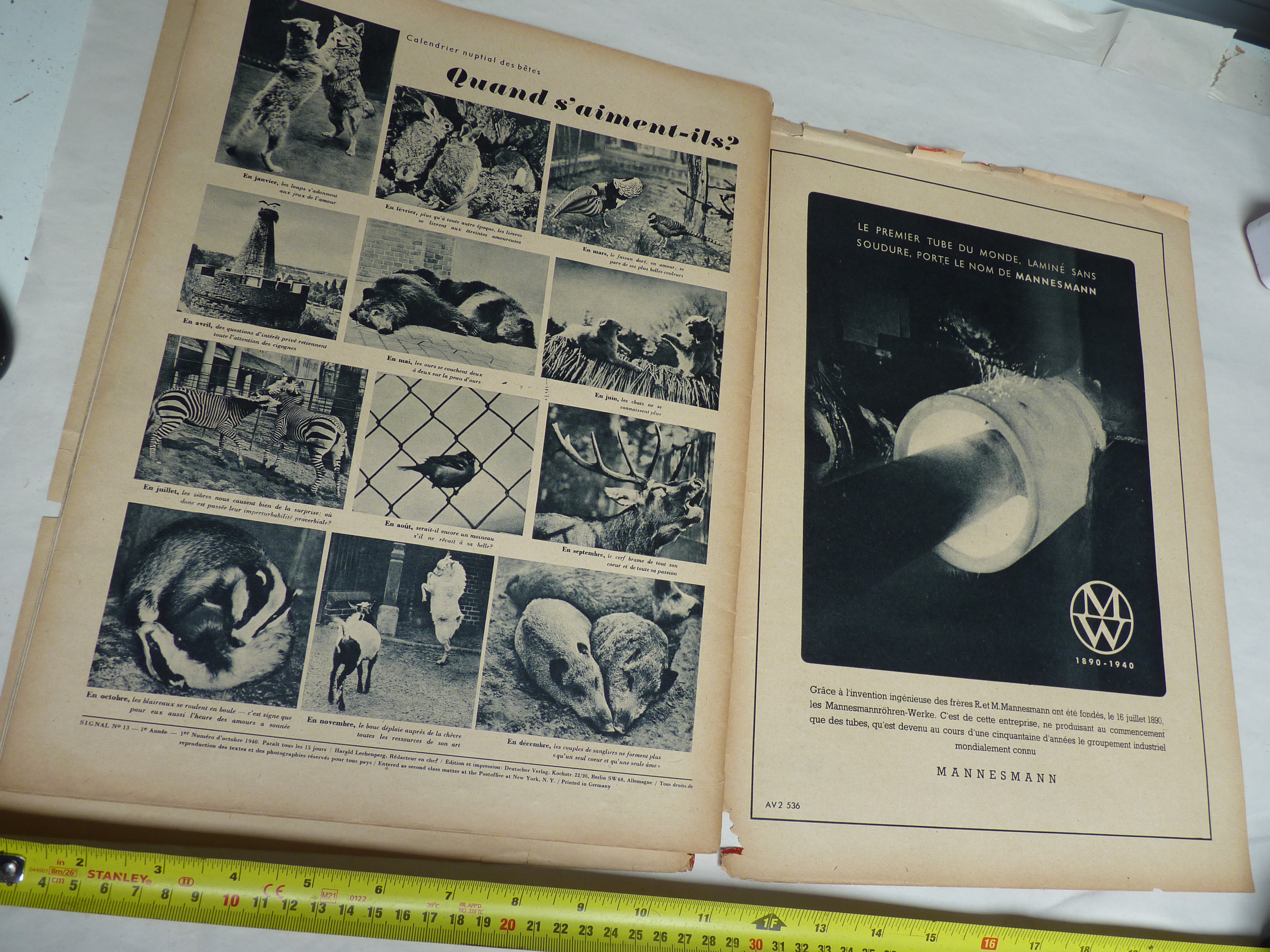 Original WW2 German Signal Magazine - October 1940 - The Militaria Shop